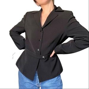 Tahari by Arthur S. Levine Classic Black Blazer Size 8 NWT